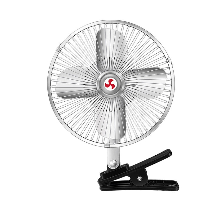 Car Powerful Fixing Clip Cooling High Wind Power Electric Fan, Specification: 8 inch Metal 24V - Heating & Fans by PMC TechLife | Online Shopping South Africa | PMC TechLife | Buy Now Pay Later Mobicred