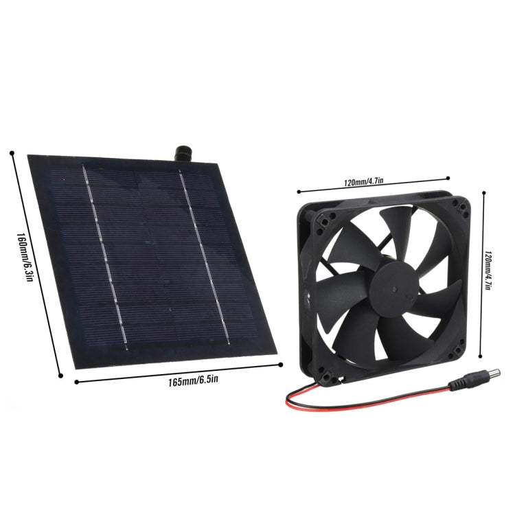 Al-043 20W Solar Mini Fan Bathroom Kitchen Solar Exhaust Fan - Others by PMC TechLife | Online Shopping South Africa | PMC TechLife