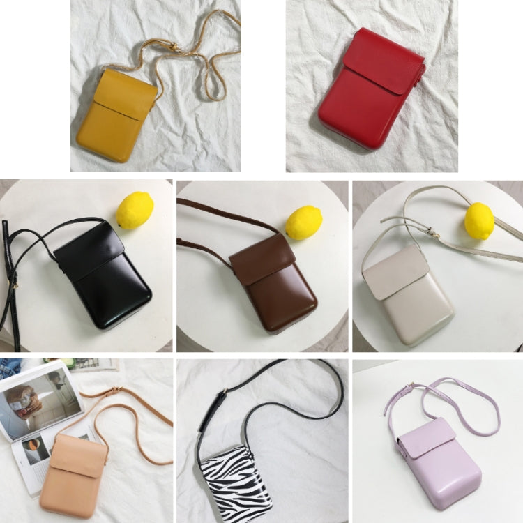Fashion Versatile Vertical Models Single Shoulder Crossbody Mobile Phone Bag, Color: Yellow - Single-shoulder Bags by PMC TechLife | Online Shopping South Africa | PMC TechLife | Buy Now Pay Later Mobicred