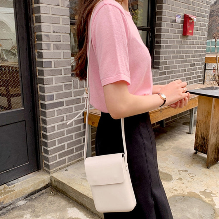 Fashion Versatile Vertical Models Single Shoulder Crossbody Mobile Phone Bag, Color: Creamy White - Single-shoulder Bags by PMC TechLife | Online Shopping South Africa | PMC TechLife | Buy Now Pay Later Mobicred