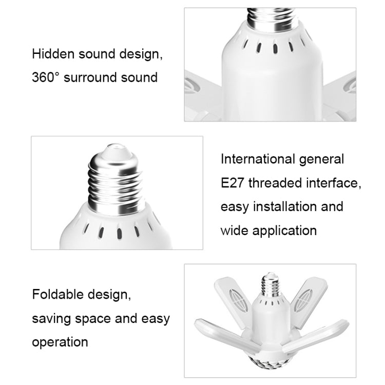 LY-002 24W Mini Bluetooth RGB Light Effect Foldable Music Light(Starry Light) - Smart Light Bulbs by PMC TechLife | Online Shopping South Africa | PMC TechLife | Buy Now Pay Later Mobicred