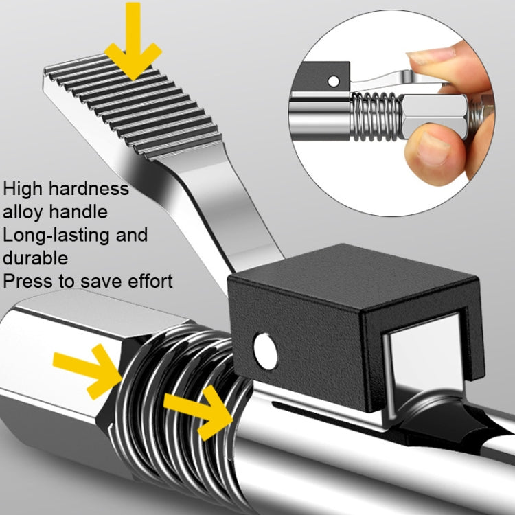 PC002 Lock Clamp Type High Pressure Grease Nozzle, Style: Butter Mouth+40cm Hose+3 Heads - Other Tools by PMC TechLife | Online Shopping South Africa | PMC TechLife | Buy Now Pay Later Mobicred