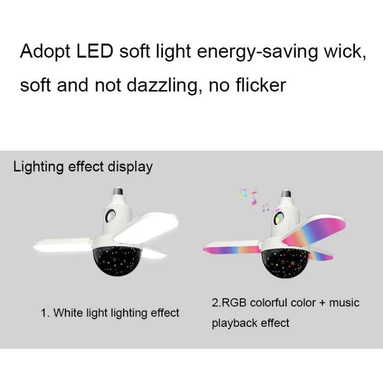 ZSCPH-001 40W Multifunctional Bluetooth RGB Colorful Three-Leaf Music Atmosphere Light, Size: S (Star) - Smart Light Bulbs by PMC TechLife | Online Shopping South Africa | PMC TechLife | Buy Now Pay Later Mobicred