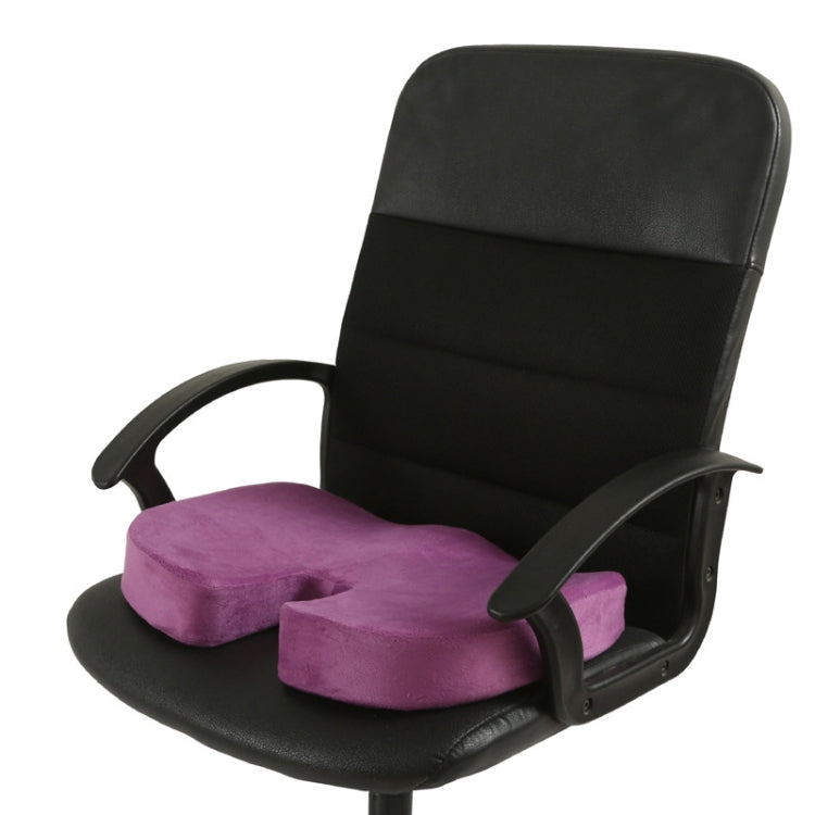 Office Gel Cushion Beauty Buttocks Anti-hemorrhoid Cushion(Super Soft Cloth Purple) - Cushions & Pillows by PMC TechLife | Online Shopping South Africa | PMC TechLife | Buy Now Pay Later Mobicred