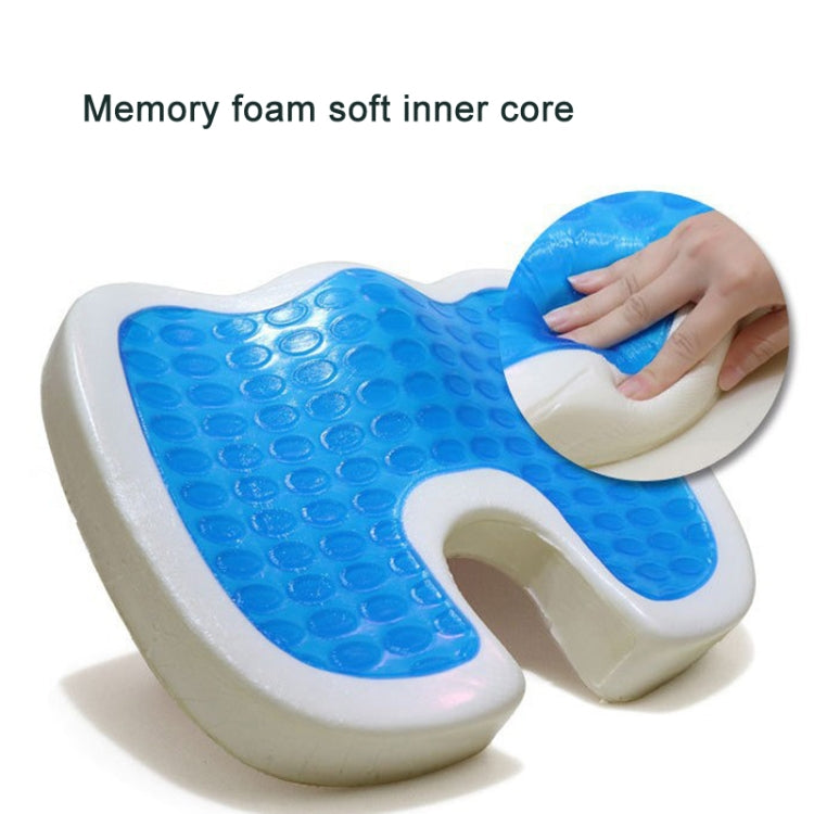 Office Gel Cushion Beauty Buttocks Anti-hemorrhoid Cushion(Mesh Fabric Blue) - Cushions & Pillows by PMC TechLife | Online Shopping South Africa | PMC TechLife | Buy Now Pay Later Mobicred