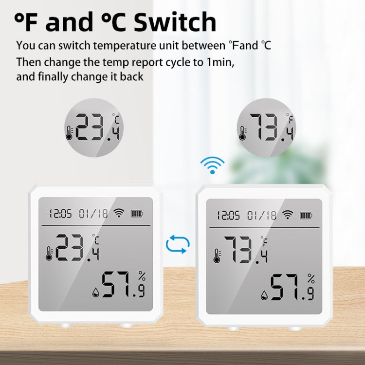 Wifi Temperature And Humidity Meter Sensor Equipment Smart Home Graffiti APP Temperature And Humidity Sensor(Black) - Smart Switch by PMC TechLife | Online Shopping South Africa | PMC TechLife | Buy Now Pay Later Mobicred