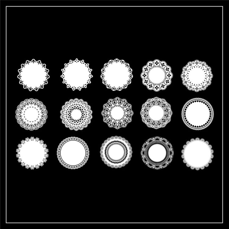 1 Sets Sun Moon Stars Vintage Lace Children Handbook Material(The Fire Of The Stars) - Handbook Decorative Stickers by PMC TechLife | Online Shopping South Africa | PMC TechLife