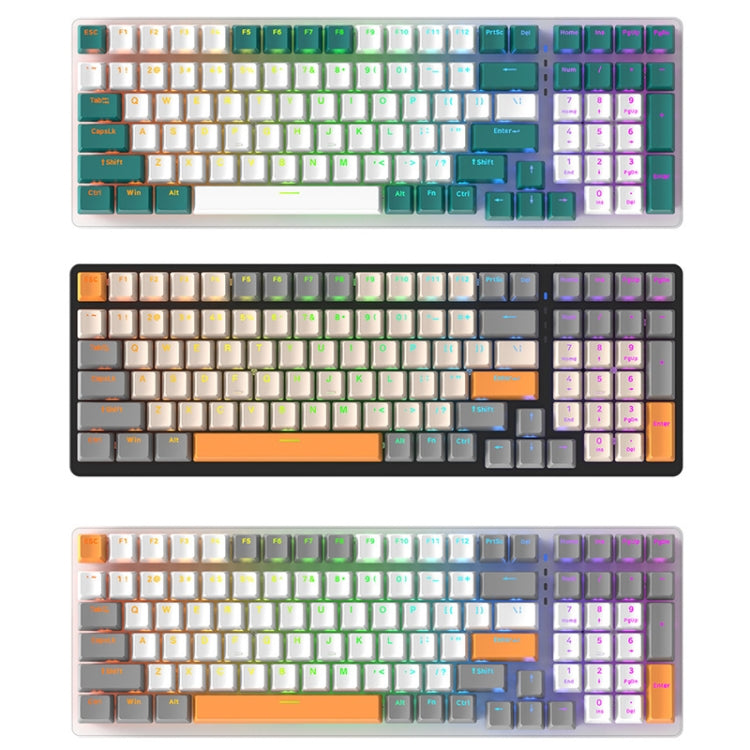 ZIYOU LANG  K3 100 Keys Game Glowing Wired Mechanical Keyboard, Cable Length: 1.5m, Style: Micro Light Hot Plug Version Red Axis - free shipping - PMC Jewellery - Order now!