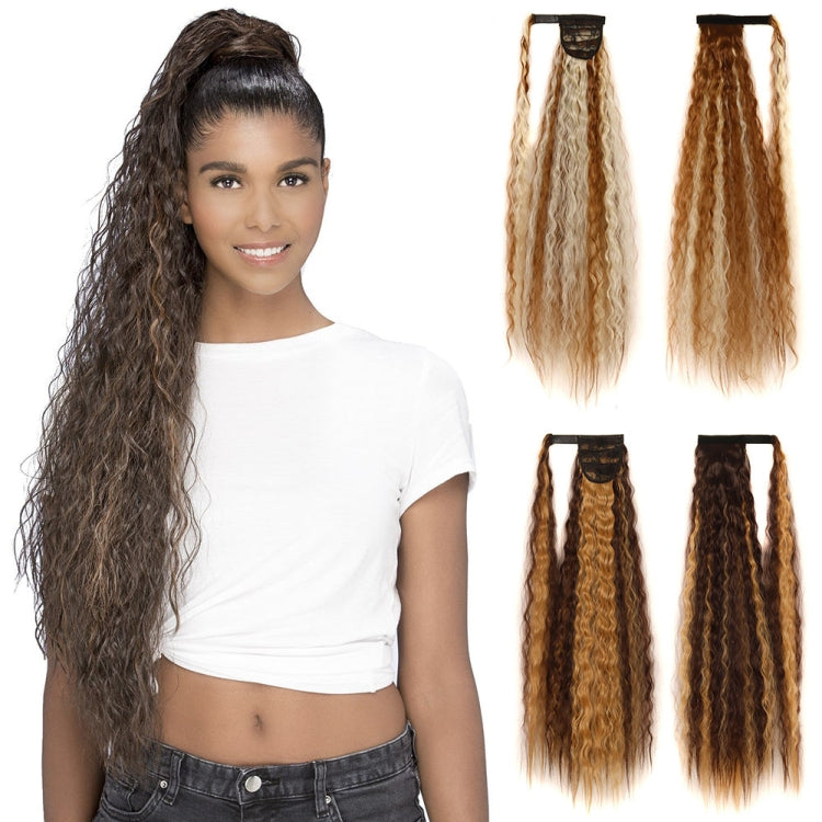 MST8568 Invisible Adhesive Bandage Wigs Corn Perm Long Ponytail Wigs(1001A) - free shipping - PMC TechLife - Order now!