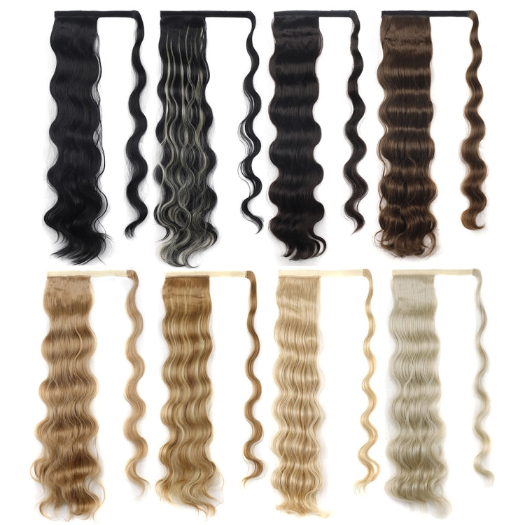 MST08 Adhesive Tie-On Wigs Ponytail Fluffy Long Curly Wigs High-Ponytail(1B) - free shipping - PMC TechLife - Order now!