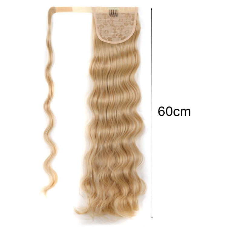 MST08 Adhesive Tie-On Wigs Ponytail Fluffy Long Curly Wigs High-Ponytail(1BH613) - free shipping - PMC TechLife - Order now!