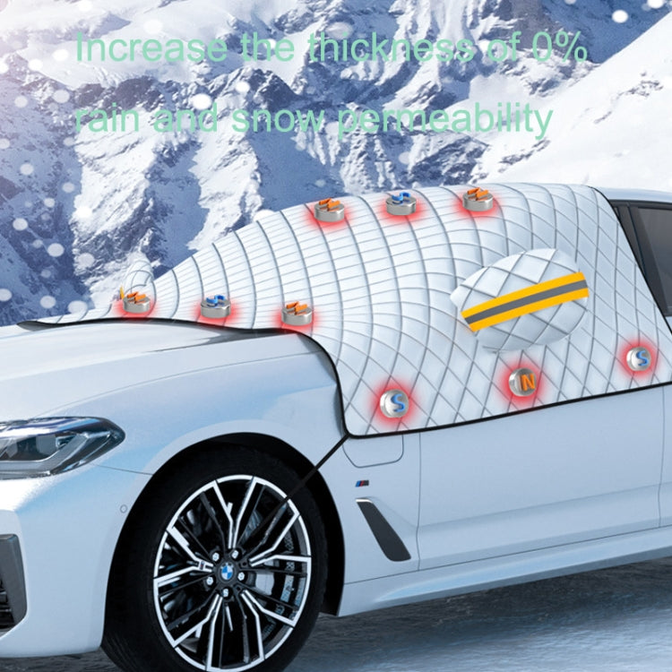 SUITU R-3945 Car Winter Front Glass Snow Shield Defrost Sunshade Thickened Car Clothing, Style: 12 Magnets Three Layers Thickened - Window Foils & Solar Protection by SUITU | Online Shopping South Africa | PMC TechLife | Buy Now Pay Later Mobicred