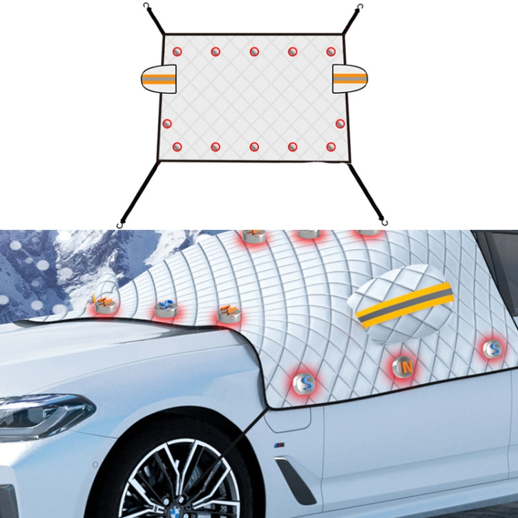 SUITU R-3945 Car Winter Front Glass Snow Shield Defrost Sunshade Thickened Car Clothing, Style: 12 Magnets Quilt - Window Foils & Solar Protection by SUITU | Online Shopping South Africa | PMC TechLife | Buy Now Pay Later Mobicred