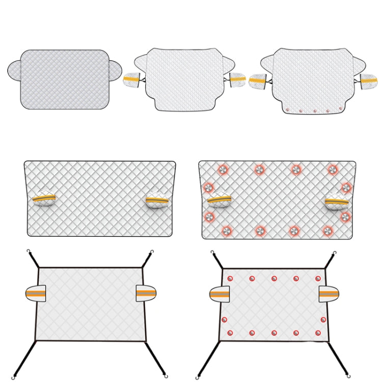 SUITU R-3945 Car Winter Front Glass Snow Shield Defrost Sunshade Thickened Car Clothing, Style: 12 Magnets Quilt - Window Foils & Solar Protection by SUITU | Online Shopping South Africa | PMC TechLife | Buy Now Pay Later Mobicred