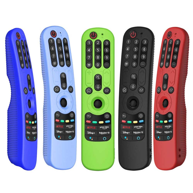 For LG An-MR21GC / AN-MR21N / AN-MR21GA TV Remote Control Silicone Protective Case(Luminous Blue) - Remote Control Covers by PMC TechLife | Online Shopping South Africa | PMC TechLife