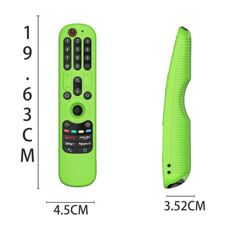 For LG An-MR21GC / AN-MR21N / AN-MR21GA TV Remote Control Silicone Protective Case(Luminous Blue) - Remote Control Covers by PMC TechLife | Online Shopping South Africa | PMC TechLife