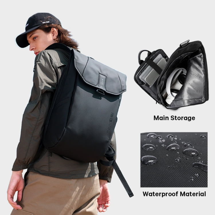 BANGE BG-2575  Anti theft Waterproof Laptop Backpack 15.6 Inch Daily Work Business Backpack(Black) - free shipping - PMC Jewellery - Order now!
