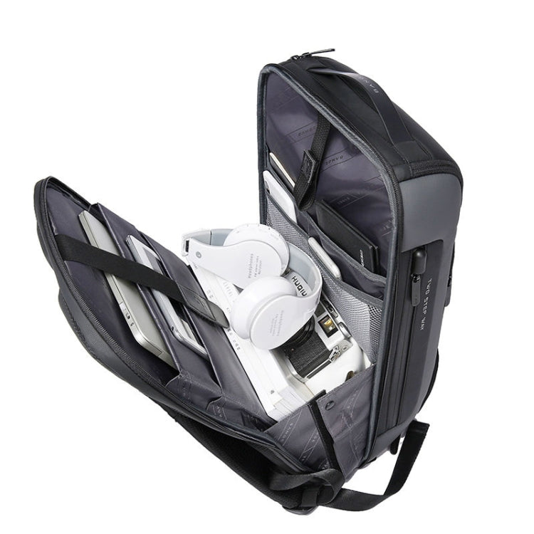 BANGE  BG-7216plus Antitheft Waterproof Travel Men Backpack 15.6 Inch Laptop Bag(Grey) - free shipping - PMC Jewellery - Order now!