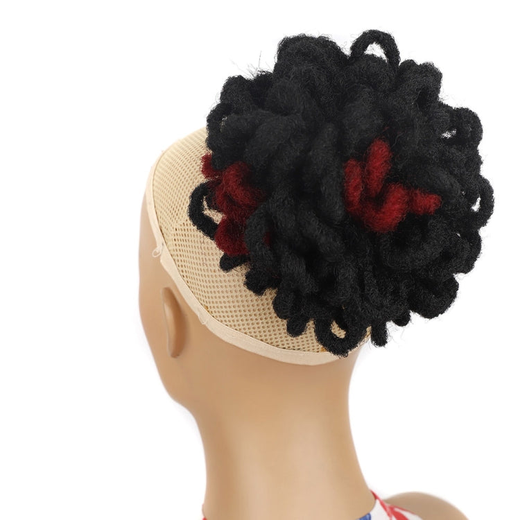 LSFBZB Drawstring Dreadlocks Wig Caterpillar Dreadlock Shaggy Hair Bun, Spec: 1BHBUG - free shipping - PMC TechLife - Order now!