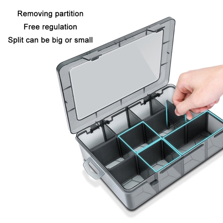 Multi-Compartment Sorted Electronic Parts Organiser, Specifications: 12 Grid - free shipping - PMC TechLife - Order now!