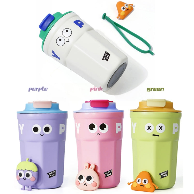 Cartoon Thermal Insulation Cup 316 Stainless Steel Coffee Mug Water Cup, Capacity: 400ml(Purple) - Vacuum Thermoses & Cups by PMC TechLife | Online Shopping South Africa | PMC TechLife