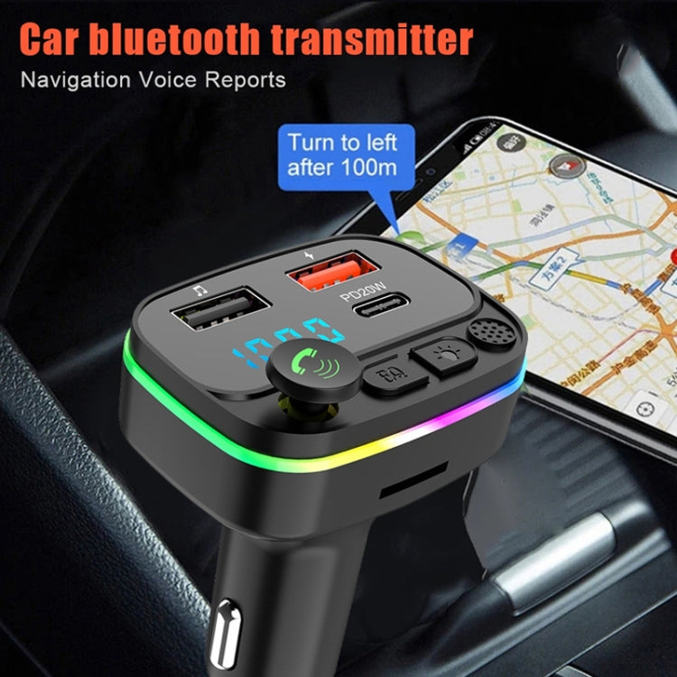 P4-QC3.0 Car MP3 Bluetooth Hands-free Player Car FM Transmitter - Bluetooth Car Kits by PMC TechLife | Online Shopping South Africa | PMC TechLife | Buy Now Pay Later Mobicred