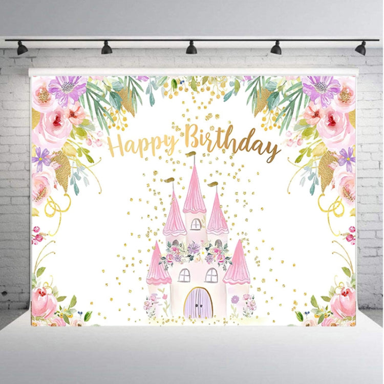1.5m X 1m Cartoon Castle Photography Background Cloth Birthday Party Scene Decoration - Birthday Party by PMC TechLife | Online Shopping South Africa | PMC TechLife