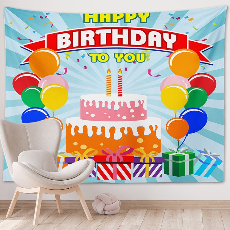 Happy Birthday Photo Backdrop Party Decoration Tapestry, Size: 230x180cm(GT56-10) - free shipping - PMC TechLife - Order now!