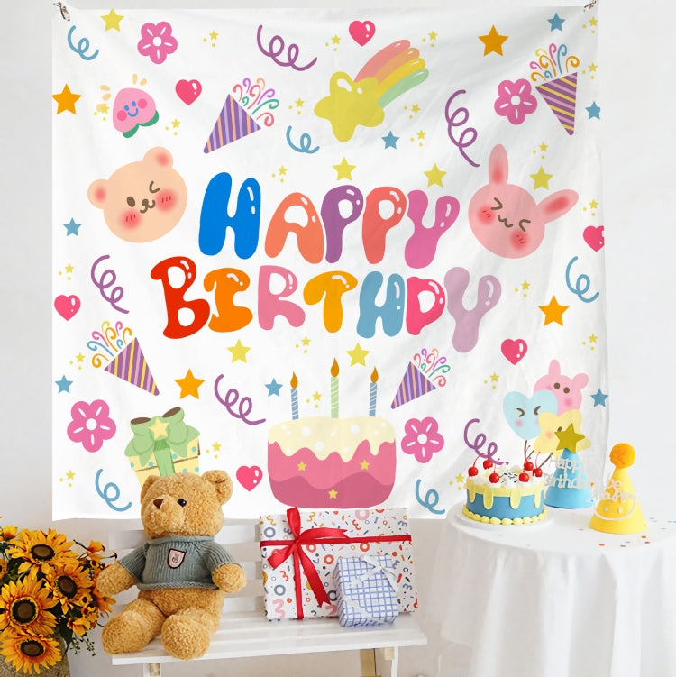 Birthday Layout Hanging Cloth Children Photo Wall Cloth, Size: 150x180cm Velvet(4) - Cartoon by PMC TechLife | Online Shopping South Africa | PMC TechLife | Buy Now Pay Later Mobicred