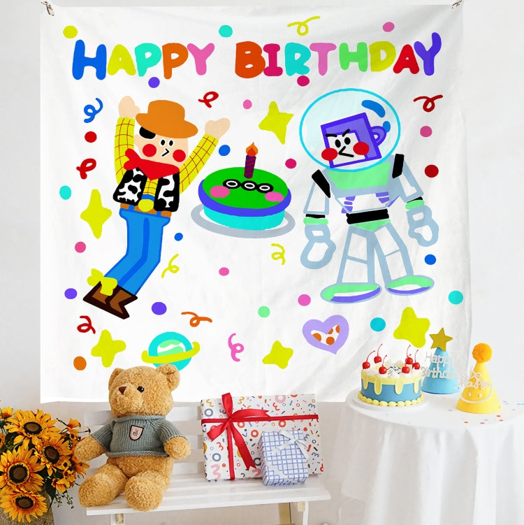 Birthday Layout Hanging Cloth Children Photo Wall Cloth, Size: 180x200cm Velvet(10) - Cartoon by PMC TechLife | Online Shopping South Africa | PMC TechLife | Buy Now Pay Later Mobicred