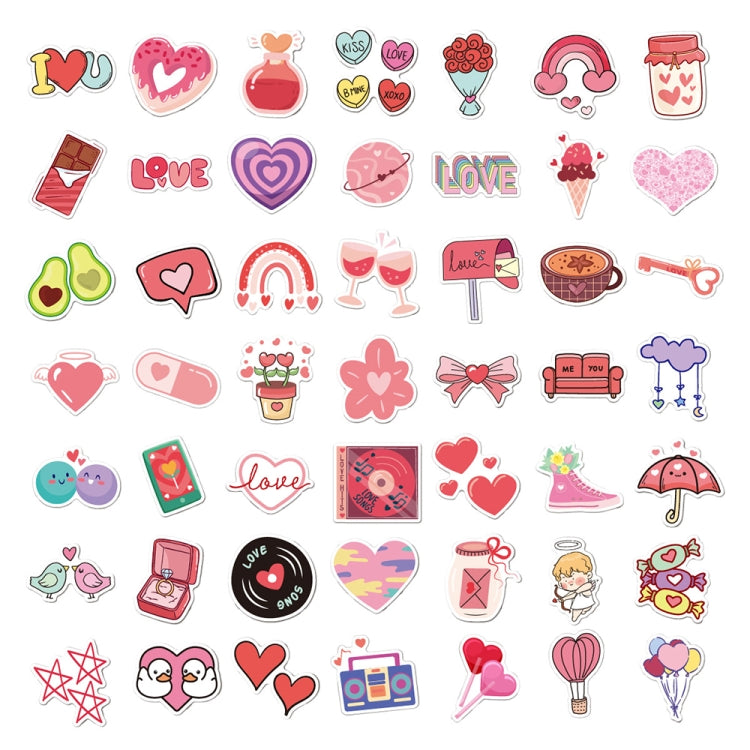 4sets Valentine Day Gifts Decorative Stickers Cartoon Waterproof Water Cup Sticker, Spec: N14 - Handbook Decorative Stickers by PMC TechLife | Online Shopping South Africa | PMC TechLife | Buy Now Pay Later Mobicred