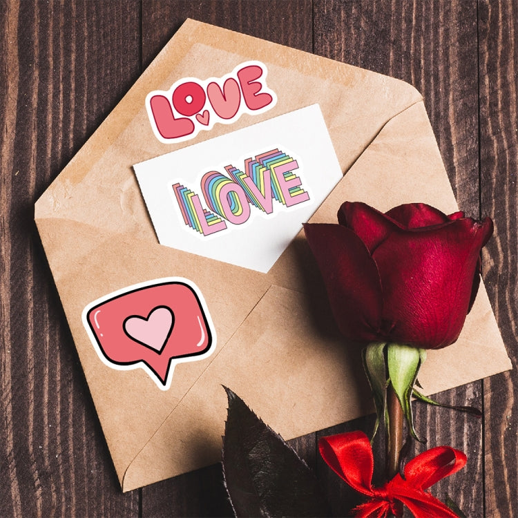 4sets Valentine Day Gifts Decorative Stickers Cartoon Waterproof Water Cup Sticker, Spec: N14 - Handbook Decorative Stickers by PMC TechLife | Online Shopping South Africa | PMC TechLife | Buy Now Pay Later Mobicred