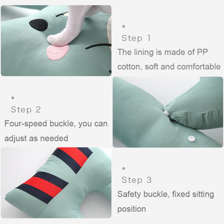 8146 Cartoon Adjustable Car Children Sleep Safety Belt U-shaped Neck Pillow(Coffee Monkey) - Seat Belts & Padding by PMC TechLife | Online Shopping South Africa | PMC TechLife | Buy Now Pay Later Mobicred