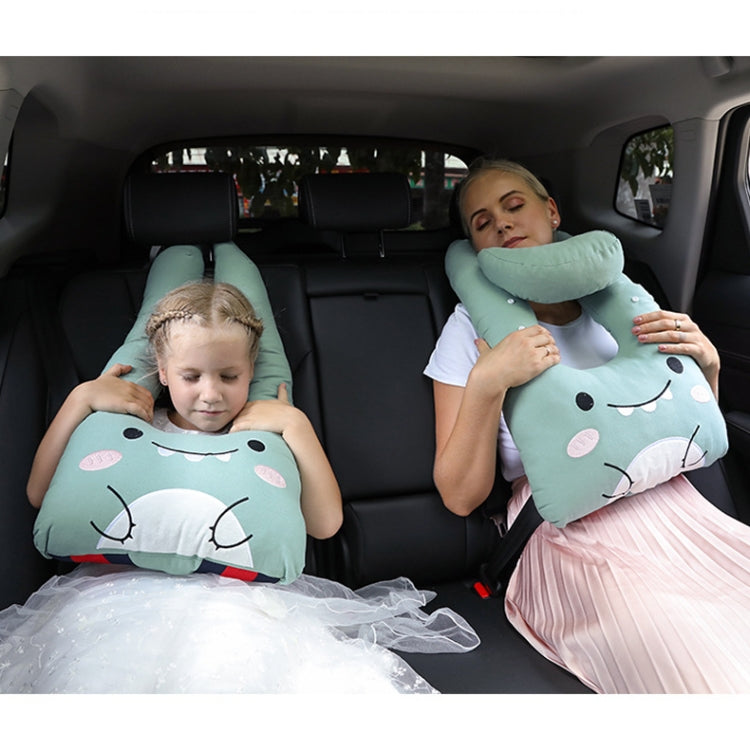 8146 Cartoon Adjustable Car Children Sleep Safety Belt U-shaped Neck Pillow(Coffee Monkey) - Seat Belts & Padding by PMC TechLife | Online Shopping South Africa | PMC TechLife | Buy Now Pay Later Mobicred