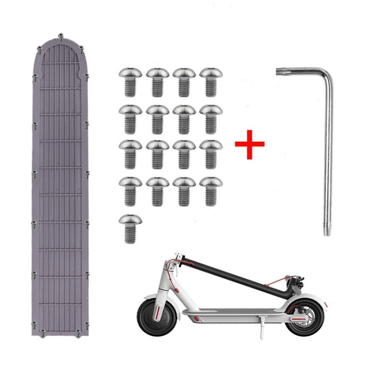 17pcs/set For Xiaomi Mijia M365 Pro Battery Compartment Base Plate Plum Screw(White) - Accessories & Parts by PMC TechLife | Online Shopping South Africa | PMC TechLife | Buy Now Pay Later Mobicred