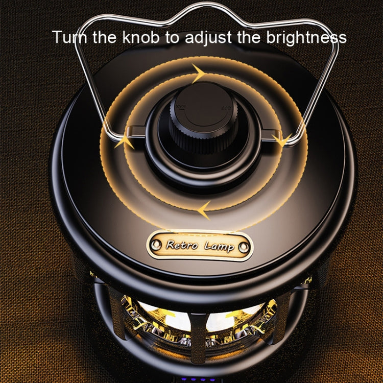 LH-B46 LED Retro Tent Light Convenient USB Charging Camping Light(Black) - free shipping - PMc TechLife - Order now!