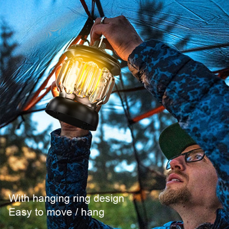 LH-B46 LED Retro Tent Light Convenient USB Charging Camping Light(Black) - free shipping - PMc TechLife - Order now!