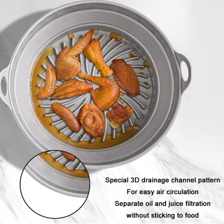 Air Fryer Grill Mat High Temperature Resistant Silicone Baking Tray, Specification: Square Black - Baking mat & Bakewares by PMC TechLife | Online Shopping South Africa | PMC TechLife