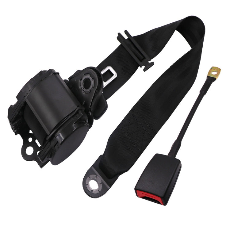 Universal 3-point Car Retrofit Seat Belt With Emergency Locking(Iron Bar Latch) - Seat Belts & Padding by PMC TechLife | Online Shopping South Africa | PMC TechLife | Buy Now Pay Later Mobicred