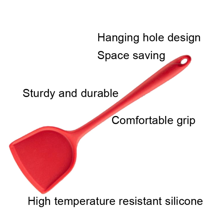 2pcs Non-stick High Temperature Resistant Silicone Cookware, Style: Leak Spoon(Red) - Cooking Tools by PMC TechLife | Online Shopping South Africa | PMC TechLife | Buy Now Pay Later Mobicred