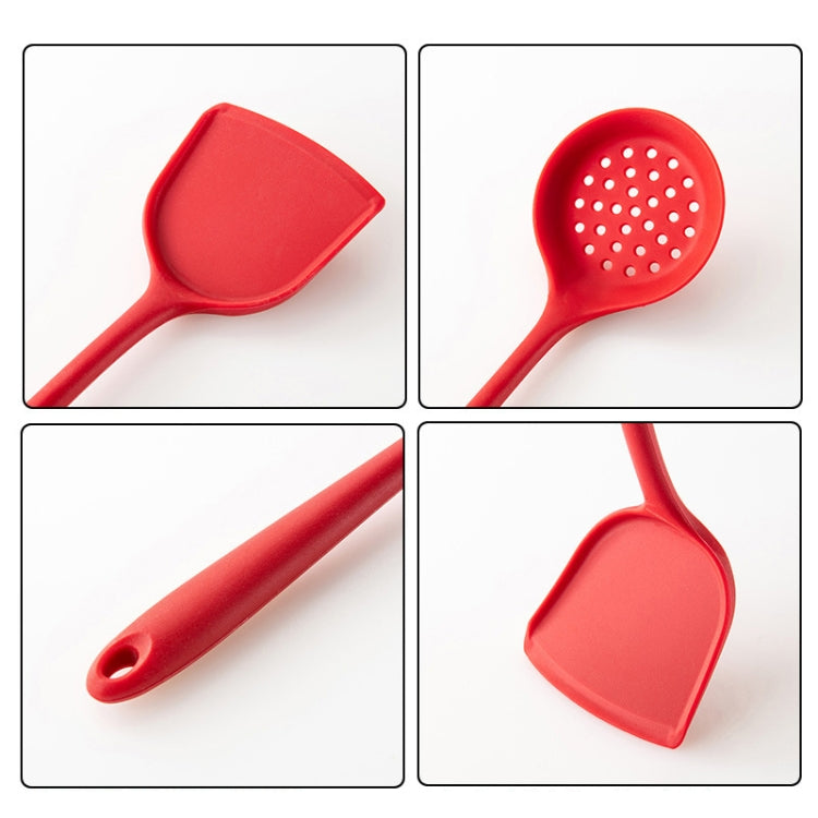 2pcs Non-stick High Temperature Resistant Silicone Cookware, Style: Rice Spoon(Red) - Cooking Tools by PMC TechLife | Online Shopping South Africa | PMC TechLife | Buy Now Pay Later Mobicred