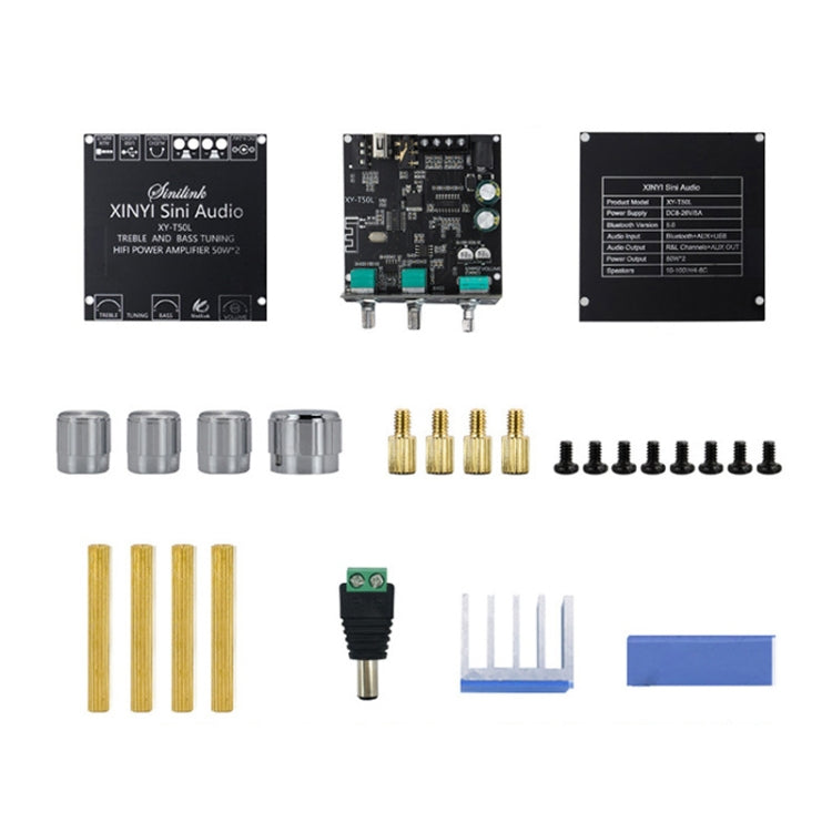 XY-T50L 12V Bluetooth 5.0 Audio Digital Class D Receiver Module With Amplifier - Breadboard / Amplifier Board by PMC TechLife | Online Shopping South Africa | PMC TechLife