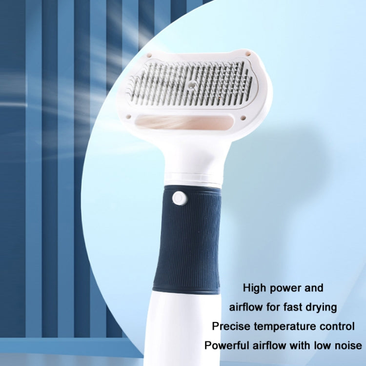 3 in 1 600W Pet Electric High Wind Hair Removal Blowing Combs, Specification: EU Plug 220V(Navy) - Grooming by PMC TechLife | Online Shopping South Africa | PMC TechLife | Buy Now Pay Later Mobicred