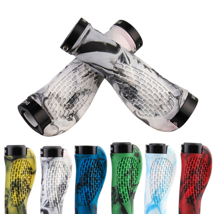 MZYRH 1pair Mountain Bike Bicycle Handlebar Grips Protective Covers(Black and Red) - Bicycle Grips by MZYRH | Online Shopping South Africa | PMc TechLife | Buy Now Pay Later Mobicred