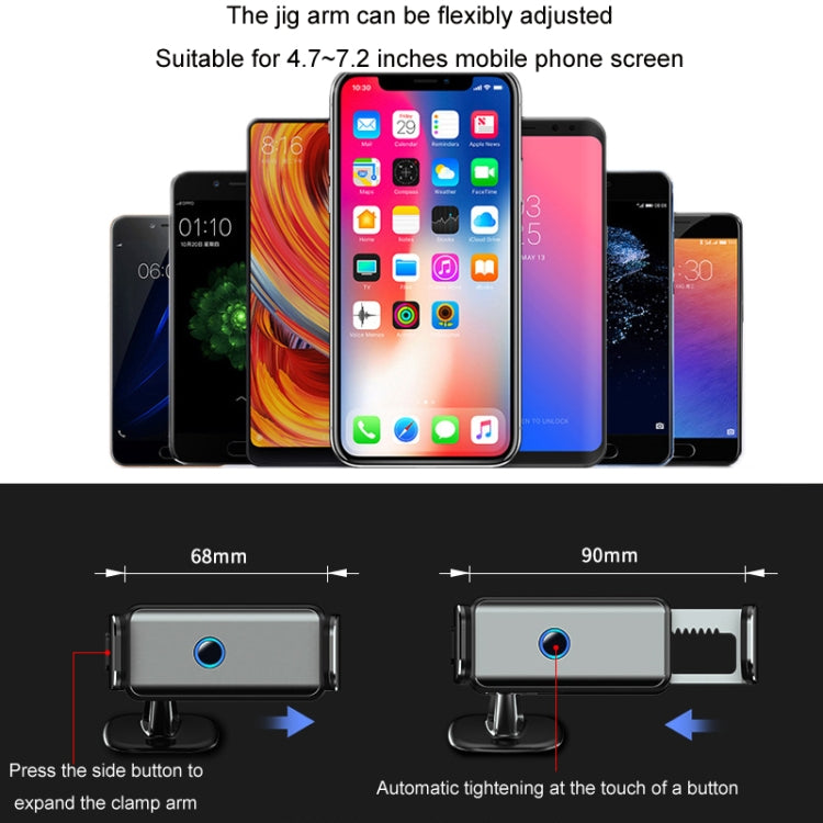 Car Air Outlet Smart Navigation Electric Mobile Phone Holder, Color: 660 Black - Car Holders by PMC TechLife | Online Shopping South Africa | PMC TechLife | Buy Now Pay Later Mobicred