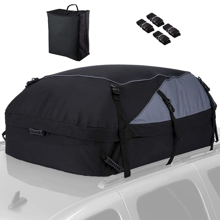 600D Oxford Cloth Car Luggage Bag Outdoor SUV Foldable Roof Bag, Size: M: 130 �� 100 �� 45cm(Black+Gray) - Roof Racks by PMC TechLife | Online Shopping South Africa | PMC TechLife | Buy Now Pay Later Mobicred
