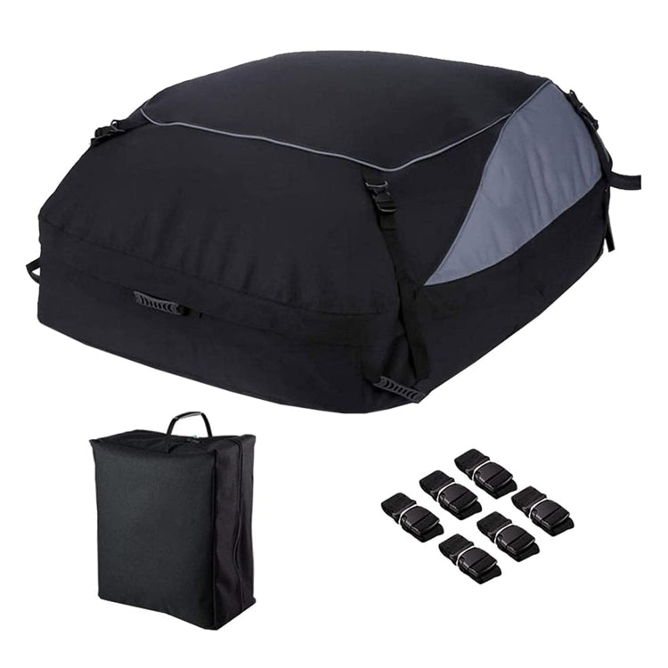 600D Oxford Cloth Car Luggage Bag Outdoor SUV Foldable Roof Bag, Size: M: 130 �� 100 �� 45cm(Black+Gray) - Roof Racks by PMC TechLife | Online Shopping South Africa | PMC TechLife | Buy Now Pay Later Mobicred