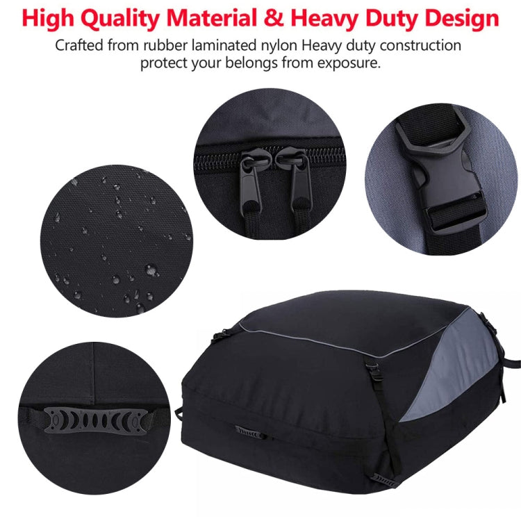 600D Oxford Cloth Car Luggage Bag Outdoor SUV Foldable Roof Bag, Size: M: 130 �� 100 �� 45cm(Black+Gray) - Roof Racks by PMC TechLife | Online Shopping South Africa | PMC TechLife | Buy Now Pay Later Mobicred