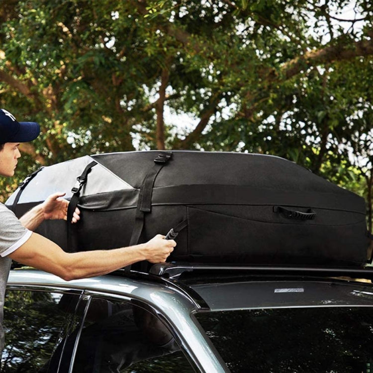 600D Oxford Cloth Car Luggage Bag Outdoor SUV Foldable Roof Bag, Size: M: 130 �� 100 �� 45cm(Black+Gray) - Roof Racks by PMC TechLife | Online Shopping South Africa | PMC TechLife | Buy Now Pay Later Mobicred