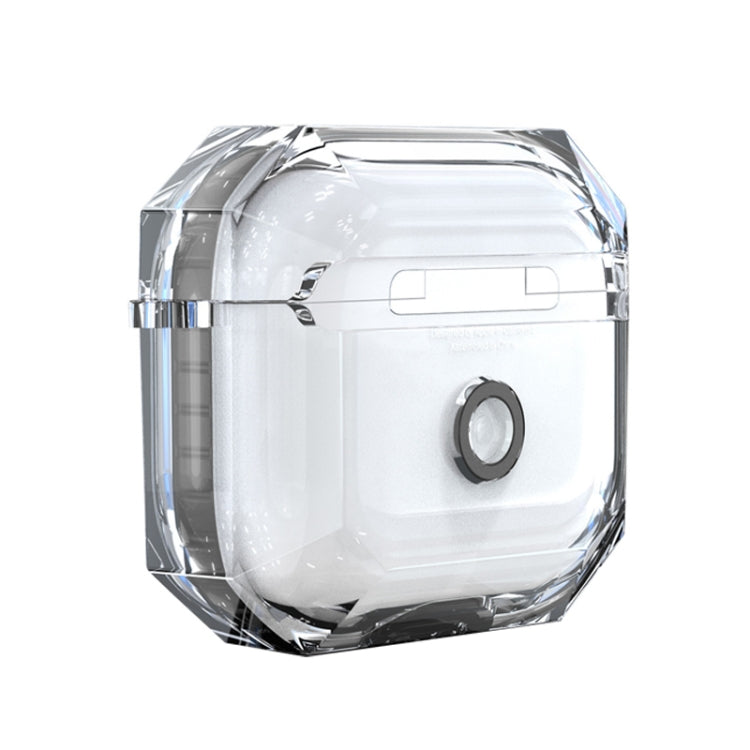 For AirPods 3 RJT-AP-03 Transparent Anti-fall Bluetooth Earphone Protective Sleeve(Black) - For AirPods 3 by PMC Jewellery | Online Shopping South Africa | PMC Jewellery | Buy Now Pay Later Mobicred